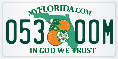 FL license plate 0530OM