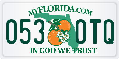 FL license plate 0530TQ