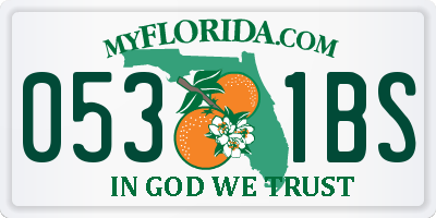 FL license plate 0531BS