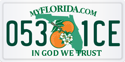 FL license plate 0531CE