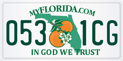 FL license plate 0531CG