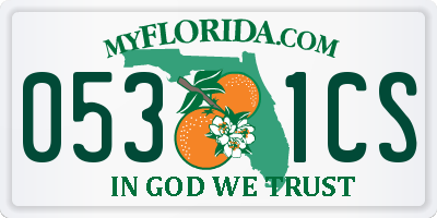FL license plate 0531CS