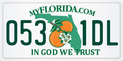 FL license plate 0531DL