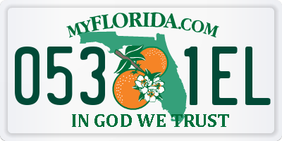 FL license plate 0531EL