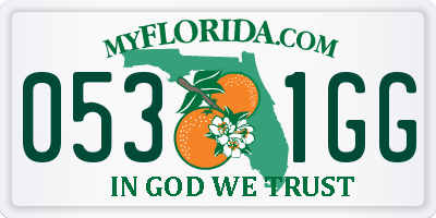 FL license plate 0531GG