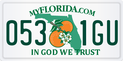 FL license plate 0531GU