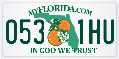 FL license plate 0531HU