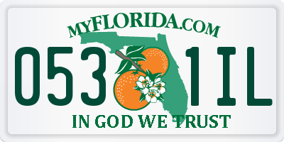 FL license plate 0531IL