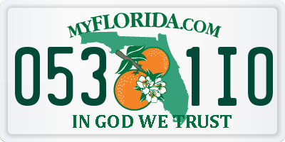 FL license plate 0531IO