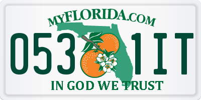 FL license plate 0531IT