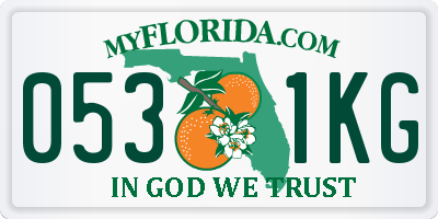 FL license plate 0531KG