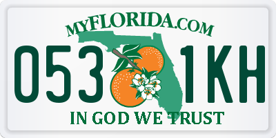 FL license plate 0531KH