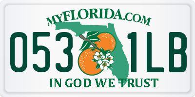 FL license plate 0531LB