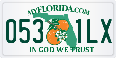 FL license plate 0531LX