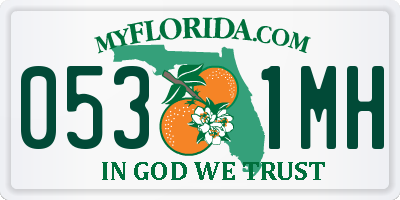FL license plate 0531MH