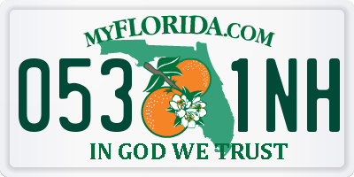 FL license plate 0531NH
