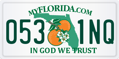 FL license plate 0531NQ