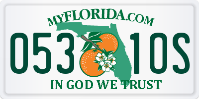 FL license plate 0531OS