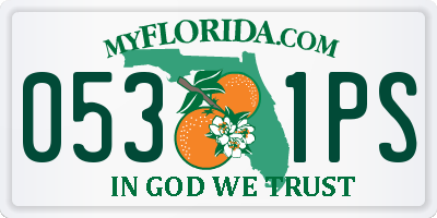 FL license plate 0531PS