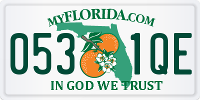 FL license plate 0531QE