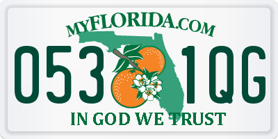 FL license plate 0531QG