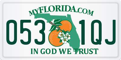 FL license plate 0531QJ
