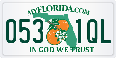 FL license plate 0531QL