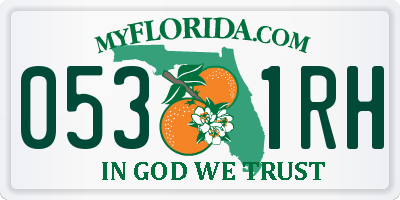 FL license plate 0531RH