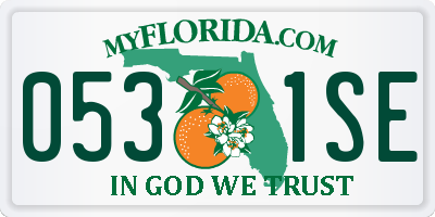 FL license plate 0531SE