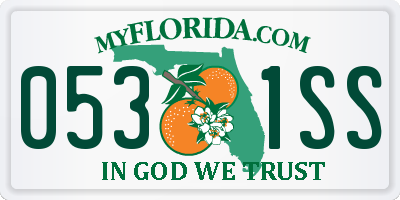 FL license plate 0531SS
