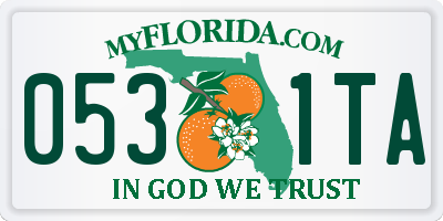 FL license plate 0531TA