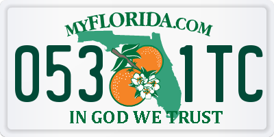 FL license plate 0531TC