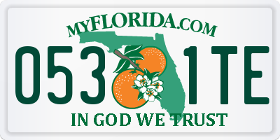 FL license plate 0531TE