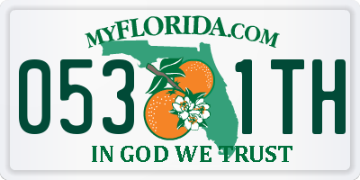 FL license plate 0531TH