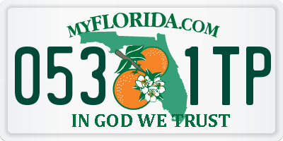 FL license plate 0531TP