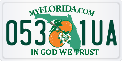 FL license plate 0531UA