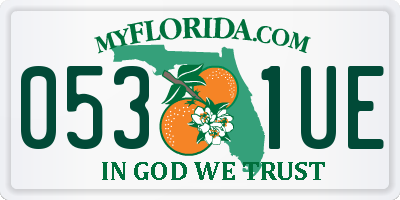 FL license plate 0531UE