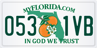 FL license plate 0531VB