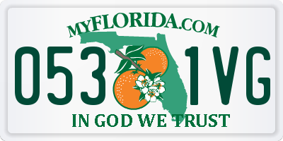 FL license plate 0531VG