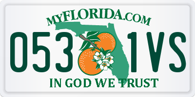 FL license plate 0531VS