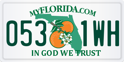 FL license plate 0531WH