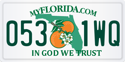 FL license plate 0531WQ