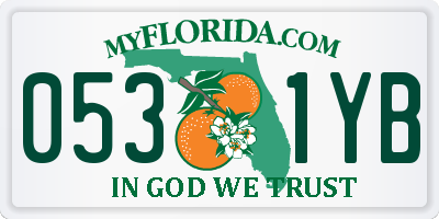 FL license plate 0531YB