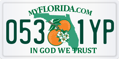 FL license plate 0531YP