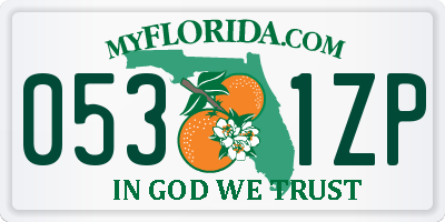 FL license plate 0531ZP