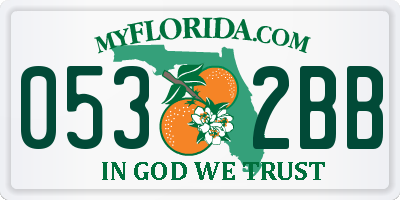 FL license plate 0532BB