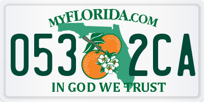 FL license plate 0532CA