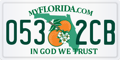 FL license plate 0532CB