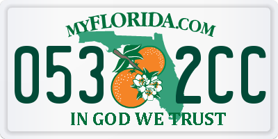 FL license plate 0532CC