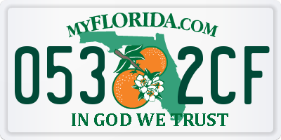 FL license plate 0532CF